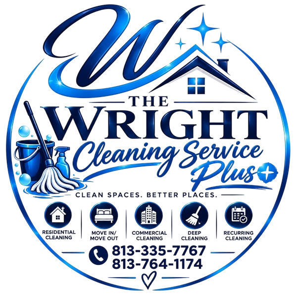 The Wright Cleaning Service Plus logo